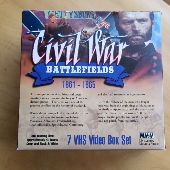 Civil War Battlefields 7 VCR Set - Picture 3 of 5